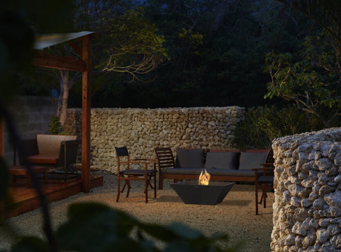 Ecosmart Fire Nova 850 Fire Pit - Graphite Finish / Stainless Steel Burner - ESF.O.NOV.850.GH